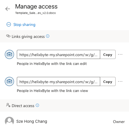 share-link-management